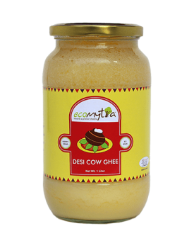 Ecomytra Pure A2 Desi Cow Ghee 1000 ml